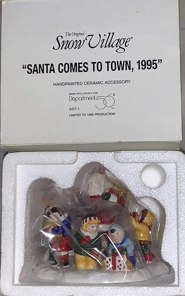 Original Snow Village Department 56 Santa Comes to Town 1995 Original Snow Village - DimpzBazaar.com