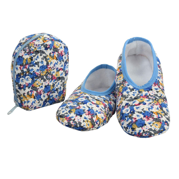 Snoozies Snoozies Skinnies & Travel Pouch | Purse Slippers for Women | Travel Flats with Pouch | Womens Slippers On The Go - DimpzBazaar.com