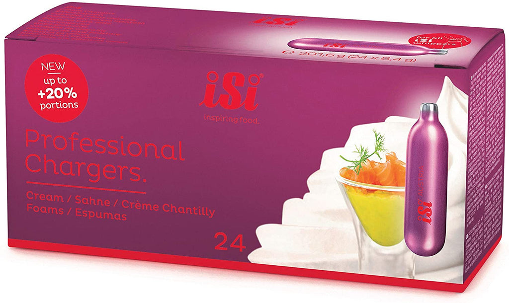 iSi North America iSi Professional Chargers- Cartons of 20-8.4 Gram Nitrous Cream Propellent - DimpzBazaar.com