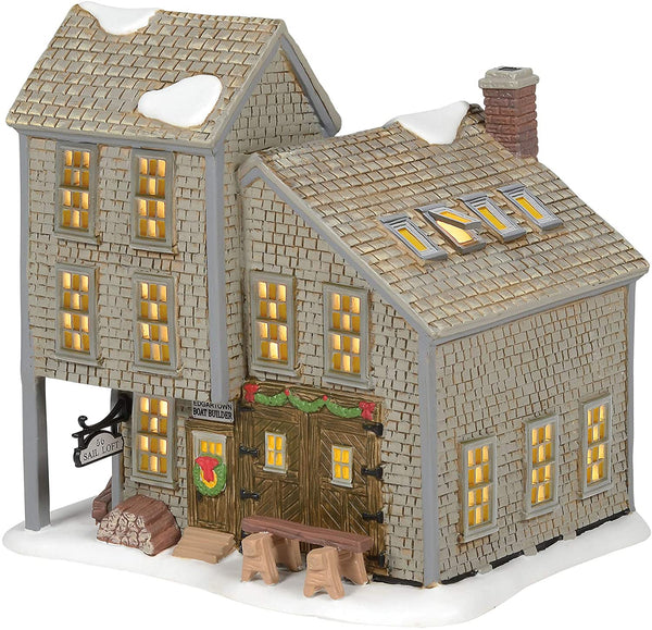 Department 56 Department 56 New England Village Edgar-Town Boat Builder Ornament, 6.65 inch High - DimpzBazaar.com