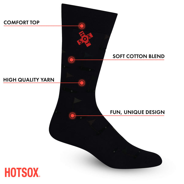 Hot Sox Hot Sox Men's Novelty Sporting Crew Socks - DimpzBazaar.com