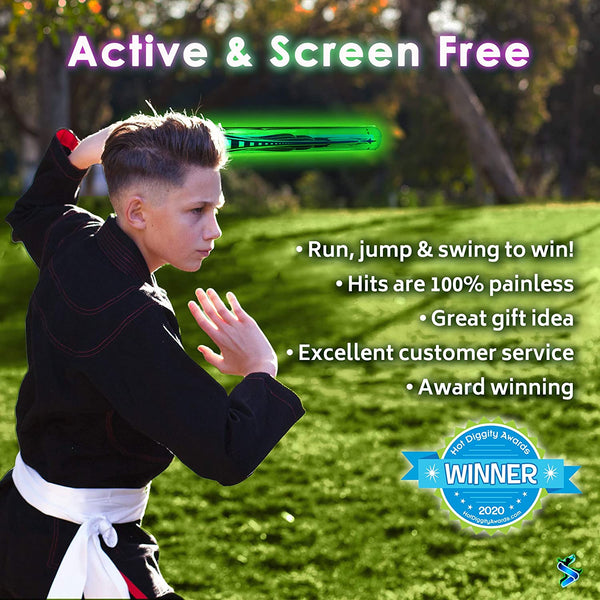 Starlux Games Starlux Games Glow Battle: A Ninja Game with Glow-in-The-Dark Foam Swords - DimpzBazaar.com