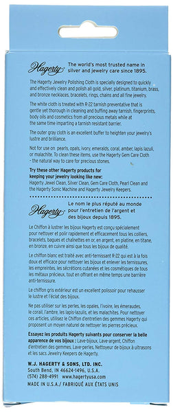 Hagerty Hagerty 15700 Two Piece Jewelry Polishing Cloth with R-22 Preventative 12" X 15" - DimpzBazaar.com