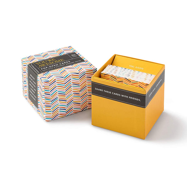 Compendium Thoughtfulls Pop-Open Cards by Compendium: You're Awesome — 30 pop-Open Cards, Each with a Different Inspiring Message Inside - DimpzBazaar.com