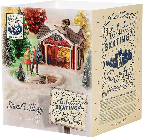 Department 56 Department 56 Snow Villages Holiday Skating Party - Set - DimpzBazaar.com