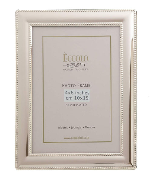 Eccolo Eccolo Smooth Beaded 4x6 Picture Photo Frame - DimpzBazaar.com