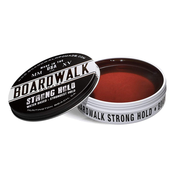 Boardwalk Pomade Boardwalk Pomade Strong-Hold Pomade 4.5oz, Aloe Vera Pomade, Vegan, Paraben Free. - DimpzBazaar.com