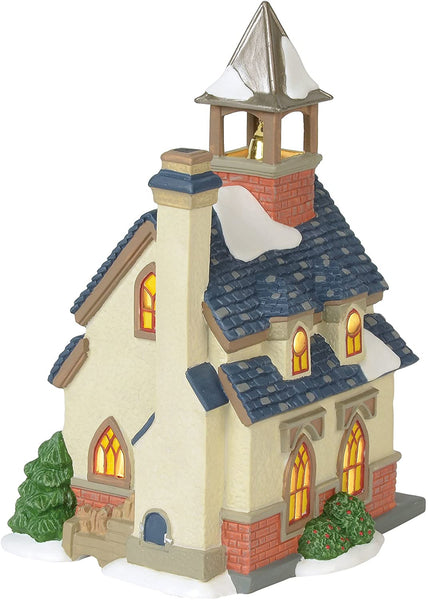 Department 56 Department 56 New England Village Walton Green Church Lit Building, 7.75", Multicolor - DimpzBazaar.com
