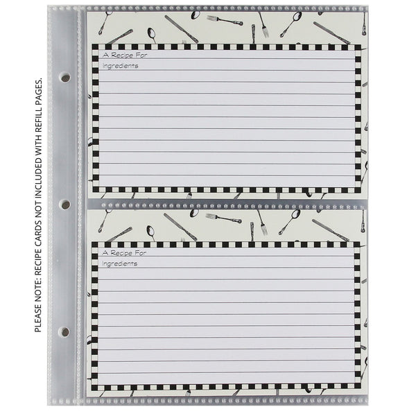 Sun Island Ventures C.R. Gibson QP-12 Small Recipe Book Pocket Page Refill 20 Sheets (Pack of 2) ... - DimpzBazaar.com