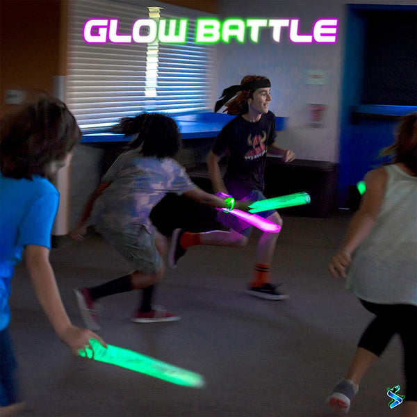 Starlux Games Starlux Games Glow Battle: A Ninja Game with Glow-in-The-Dark Foam Swords - DimpzBazaar.com