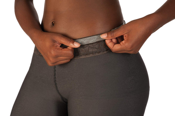 Hipstik Hipstik Women’s Opaque Tights | Comfortable, Lace Top | Low-rise Sits On Your Hip (A, Gray) - DimpzBazaar.com