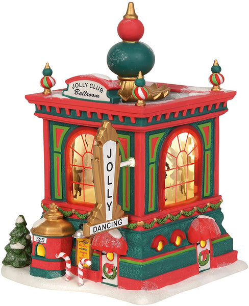 Department 56 Department 56 North Pole Village Jolly Club Ballroom Musical Animated Lit Building, 10.24 Inch, Multicolor - DimpzBazaar.com