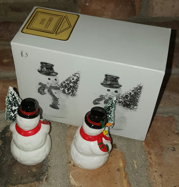 Department 56 Department 56 "A Tree for Me" set of 2 Snowmen, The Original Snow Village #5164-0 - DimpzBazaar.com