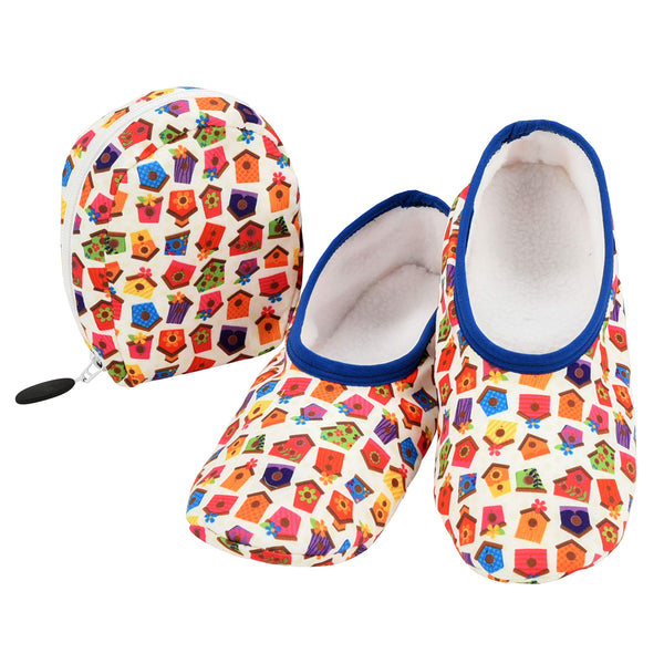 Snoozies Snoozies Skinnies & Travel Pouch | Purse Slippers for Women | Travel Flats with Pouch | Womens Slippers On The Go - DimpzBazaar.com