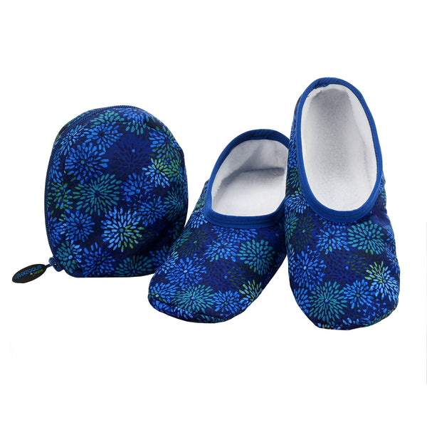 Snoozies Snoozies Skinnies & Travel Pouch | Purse Slippers for Women | Travel Flats with Pouch | Womens Slippers On The Go - DimpzBazaar.com