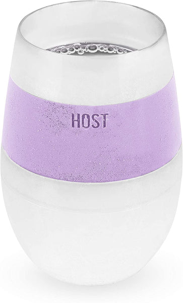 Host Host Wine Cooling Cup Double Wall Insulated Freezable Drink Chilling Tumbler with Freezing Gel, Set of 1, 9 oz, Tangerine - DimpzBazaar.com
