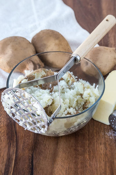 Fox Run Fox Run 6147 Manual Potato Masher, 10 x 3.5 x 2 inches, Metallic - DimpzBazaar.com