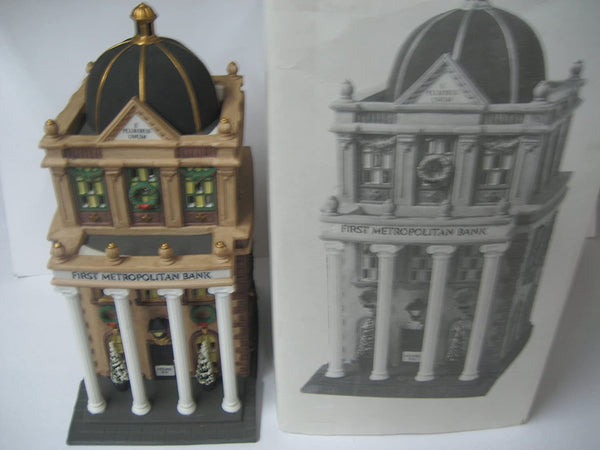 Department 56 Department 56 Heritage Village Collection ; Christmas in the City Series ; 1995 First Metropolitan Bank #5882-3 - DimpzBazaar.com