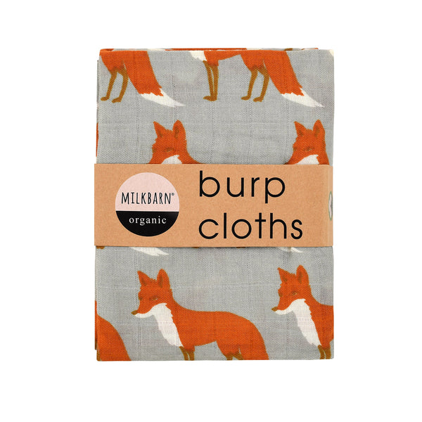 MilkBarn Milkbarn Organic Cotton Burp Cloths (2 pack) - DimpzBazaar.com