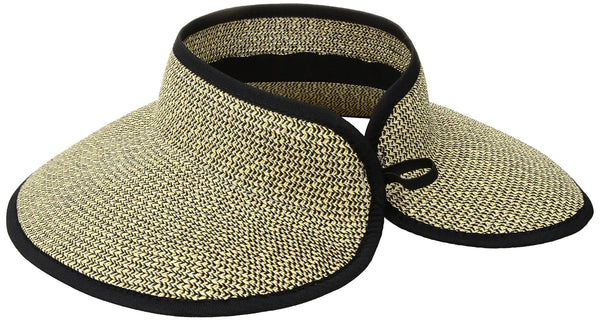 San Diego Hat Company San Diego Hat Company Women's Ultrabraid Visor with Ribbon Binding, and Sweatband - DimpzBazaar.com