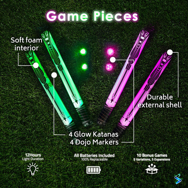 Starlux Games Starlux Games Glow Battle: A Ninja Game with Glow-in-The-Dark Foam Swords - DimpzBazaar.com