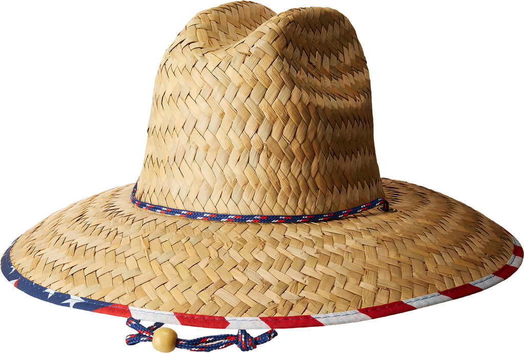 San Diego Hat Company San Diego Hat Co. Men's Straw Lifeguard Hat with Adjustabel Chin Cord - DimpzBazaar.com