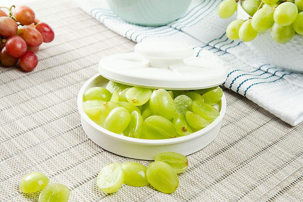 Rapid Slicer Rapid Slicer - Food Cutter - Slice Tomatoes, Grapes, Olives, Chicken, Shrimp, Strawberries, Salads, and More In Seconds. Non-Slip Gadget Holder for Slicing All Different Foods Easily - DimpzBazaar.com