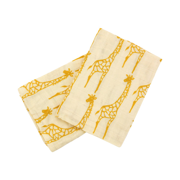 MilkBarn Milkbarn Organic Cotton Burp Cloths (2 pack) - DimpzBazaar.com
