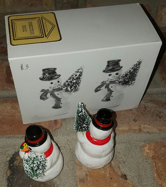 Department 56 Department 56 "A Tree for Me" set of 2 Snowmen, The Original Snow Village #5164-0 - DimpzBazaar.com