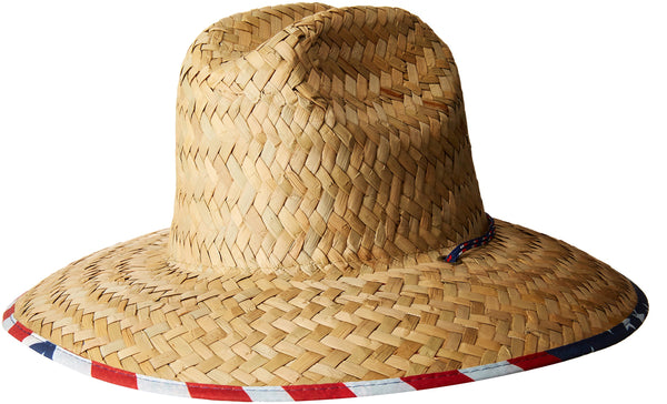San Diego Hat Company San Diego Hat Co. Men's Straw Lifeguard Hat with Adjustabel Chin Cord - DimpzBazaar.com