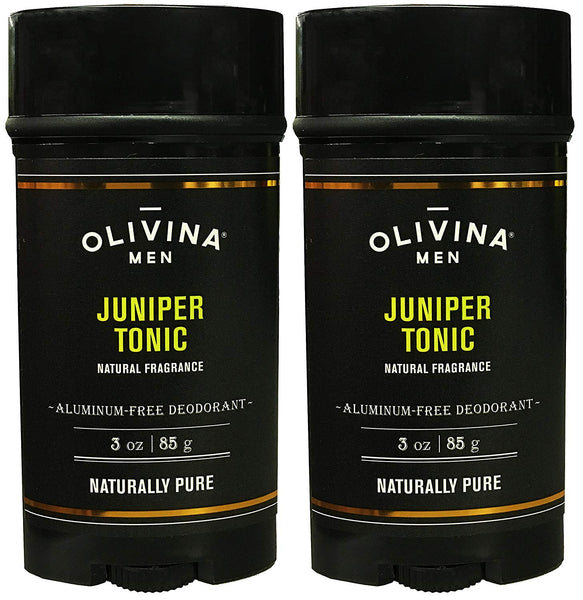 Olivina Men Olivina Men Juniper Tonic Deodorant Aluminum Free Deodorant For Men 3 Ounce (Pack of 2) - DimpzBazaar.com