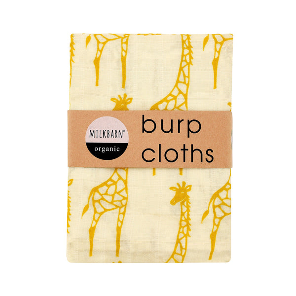 MilkBarn Milkbarn Organic Cotton Burp Cloths (2 pack) - DimpzBazaar.com