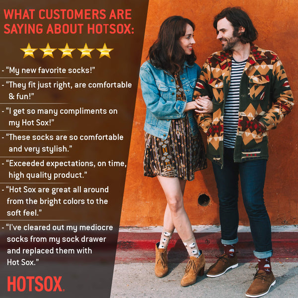 Hot Sox Hot Sox Men's Novelty Sporting Crew Socks - DimpzBazaar.com