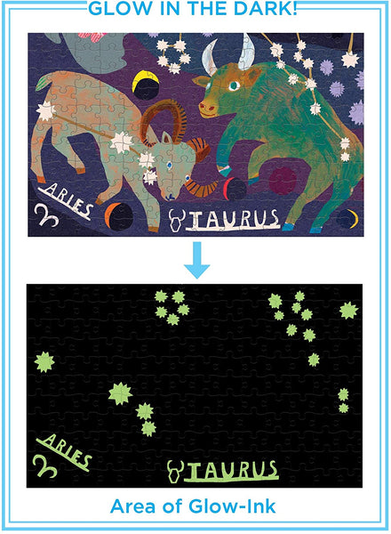 eeBoo eeBoo Zodiac Glow in The Dark Jigsaw Puzzle for Adults, 1000 Pieces - DimpzBazaar.com
