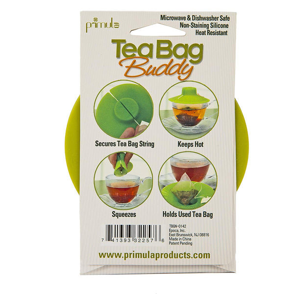 Epoca Primula Tea Bag Buddy &ndash; Easy to Use &ndash; Mess Free &ndash; Multipurpose &ndash; 100% Silicone &ndash; Green - DimpzBazaar.com