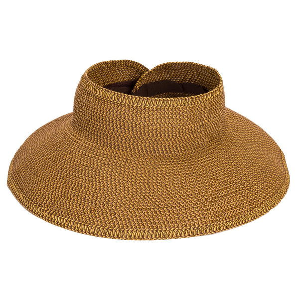 San Diego Hat Company San Diego Hat Company Women's Ultrabraid Visor with Ribbon Binding, and Sweatband - DimpzBazaar.com