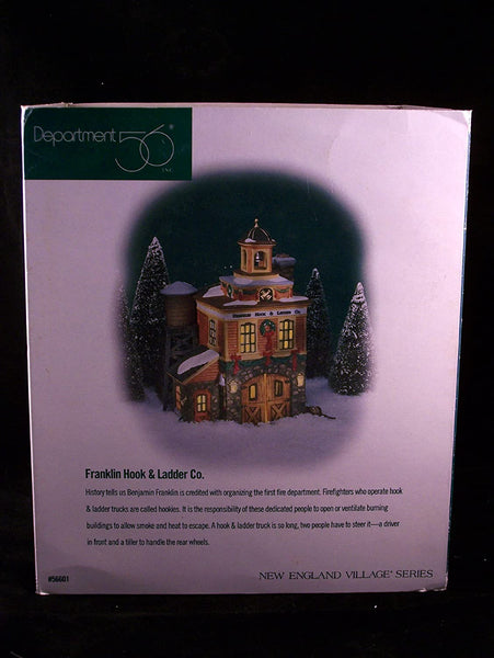 Department 56 Department 56 New England Village Franklin Hook & Ladder Co. - DimpzBazaar.com