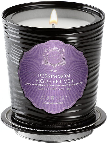Aquiesse PERSIMMON FIGUE VETIVER TIN 11oz Portfolio Collection Scented Soy Candle by Aquiesse - DimpzBazaar.com