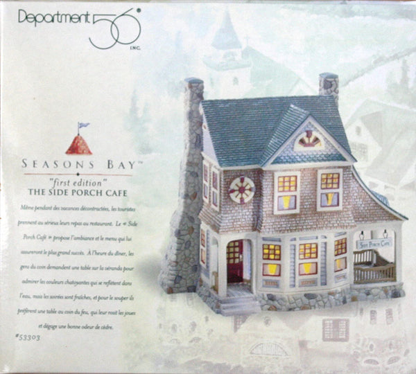 Dimpz Bazaar Department 56 Seasons Bay First Edition Side Porch Cafe - Retired - DimpzBazaar.com