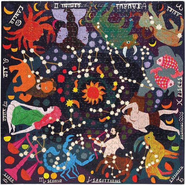 eeBoo eeBoo Zodiac Glow in The Dark Jigsaw Puzzle for Adults, 1000 Pieces - DimpzBazaar.com