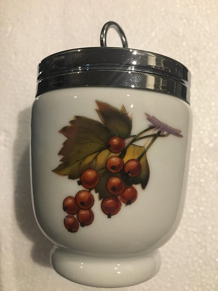 Royal Worcester Royal Worcester Evesham Vale King Size Egg Coddler & Lid, Fine China Dinnerware - DimpzBazaar.com
