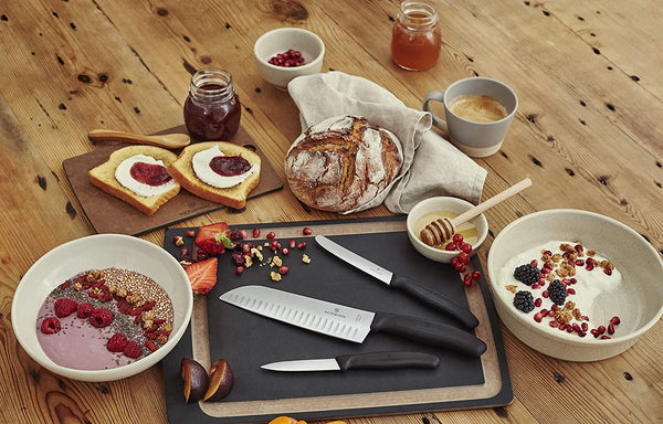 Victorinox Victorinox VIC-6.7733 Swiss Classic Paring 4" Serrated Spear Point Blade 5/8" Width at Handle Black - DimpzBazaar.com