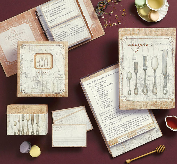 C.R. Gibson C.R. Gibson 40 Count Recipe Cards, 4 by 6-Inch, Perfect Setting - DimpzBazaar.com