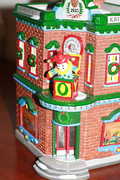 Department 56 Department 56 Snow Village "Saturday Morning Downtown" Start a tradition Kringle's Toy Shop, Nikki's Cocoa shop 8 piece set - DimpzBazaar.com